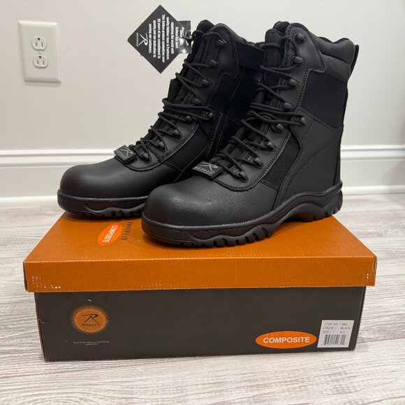 New in Box Rothco Forced Entry Tactical Boot 5063-8" Composite Toe Size 10.5 - Picture 1 of 6